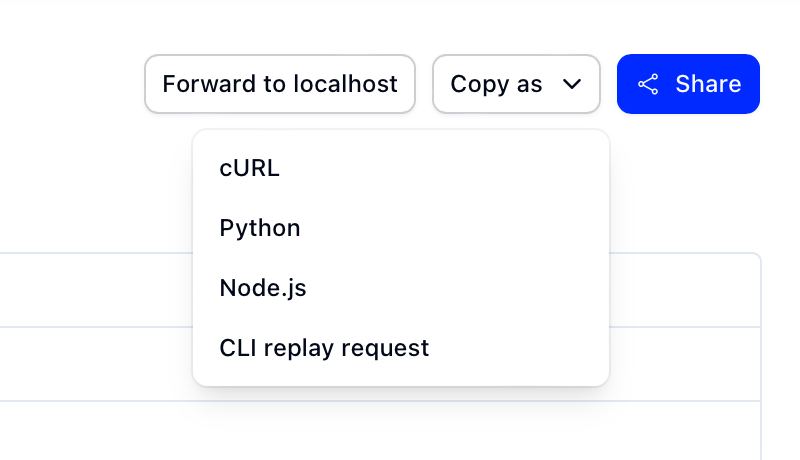 Copy request as cURL